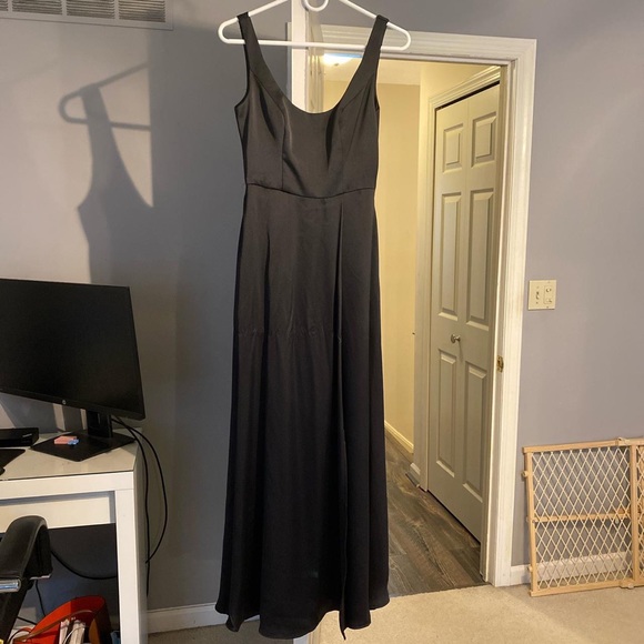 DAVIDS BRIDAL black bridesmaid dress - Picture 3 of 4